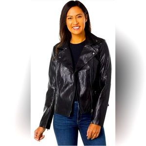 NWT Kut from the Kloth Quinn” Textured Moto Jacket “in Black !